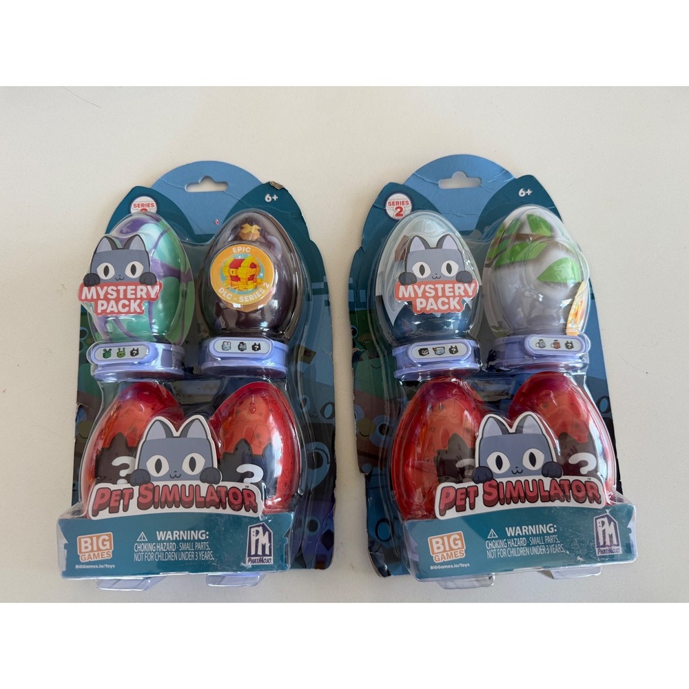 Big Games Pet Simulator X Unisex OS Series 2 Mystery 4-Pack Bundle New